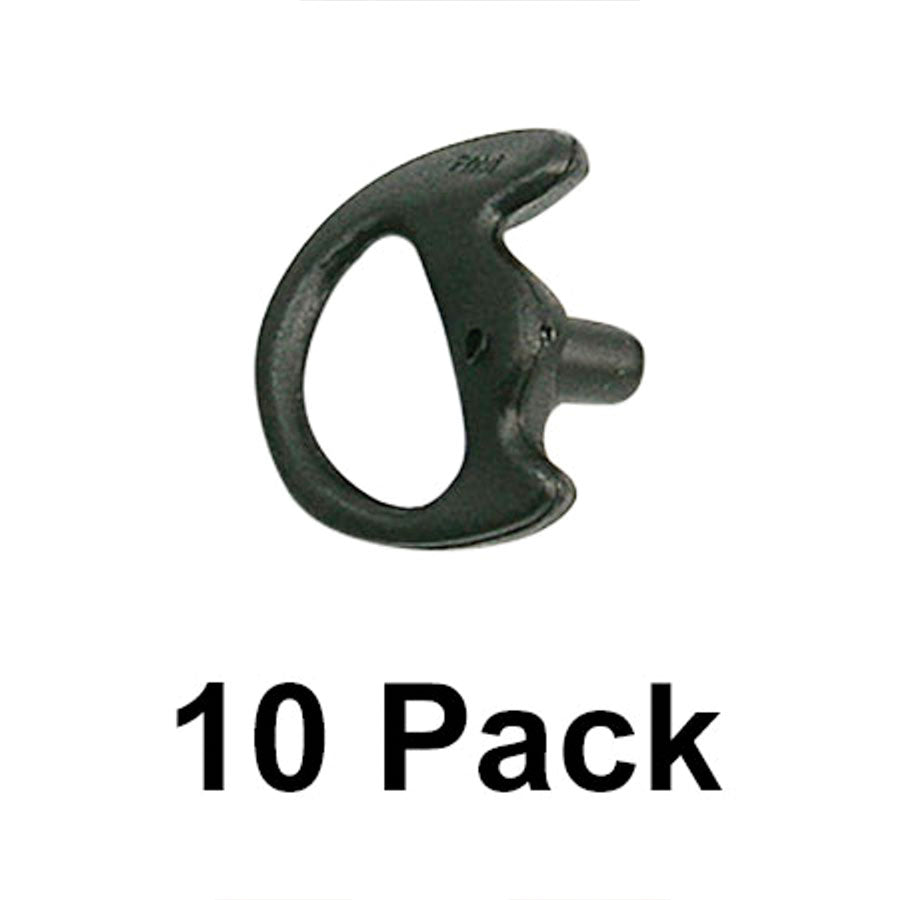 CodeRed Black Semi-Custom Ear Insert EarMold Molded Earpiece Right Side Small 10 Pack