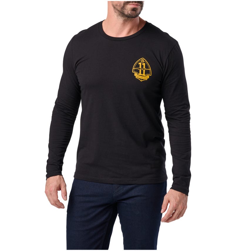 5.11 Tactical BATTLE TESTED Long Sleeve TEE - BLACK Small Gear Australia by G8