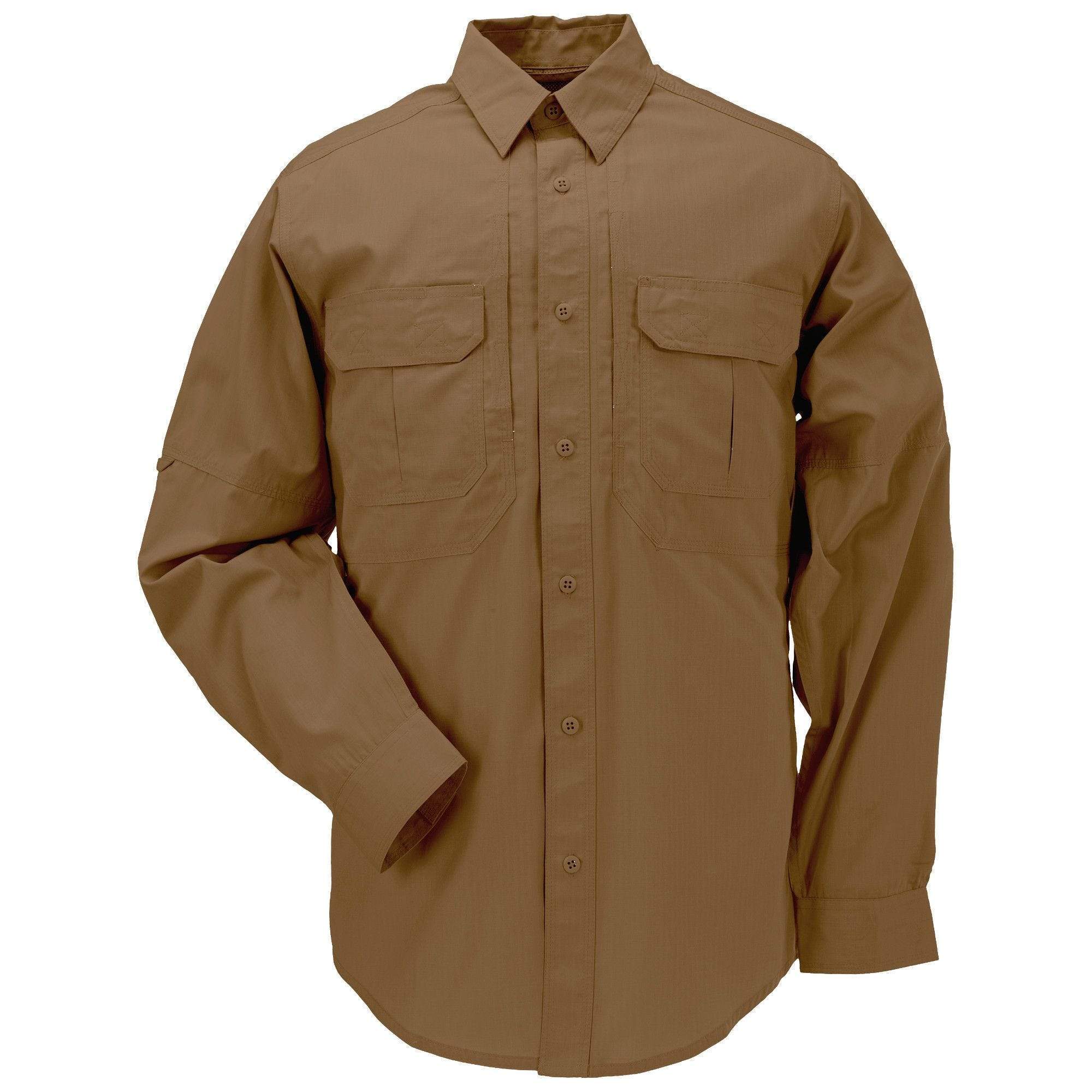 5.11 Tactical Taclite Pro Long Sleeve Shirt Battle Brown Small Gear Australia by G8