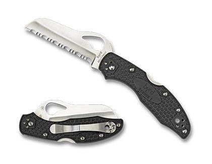 SPYDERCO Meadowlark 2 Rescue FRN Black - SERRATED BLADE