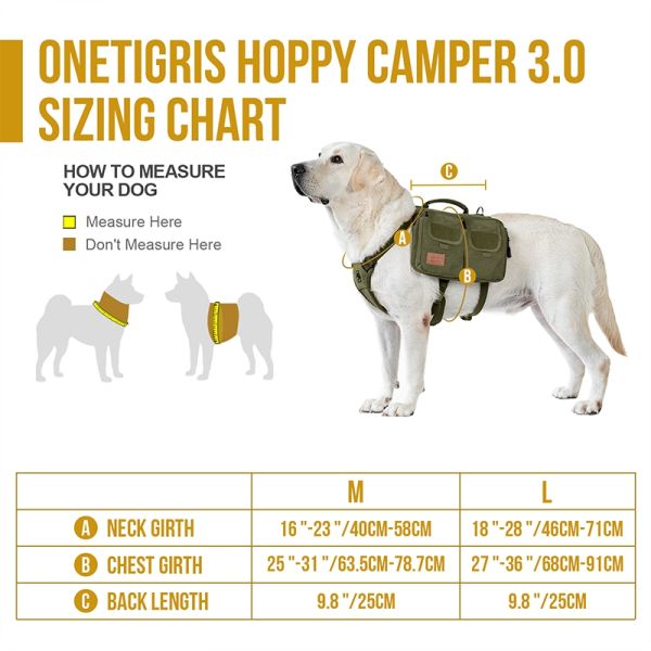 ONETIGRIS HOPPY CAMPER Dog Pack 3.0