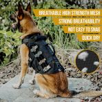 ONETIGRIS AIRE Mesh Dog Harness Medium Black Gear Australia by G8