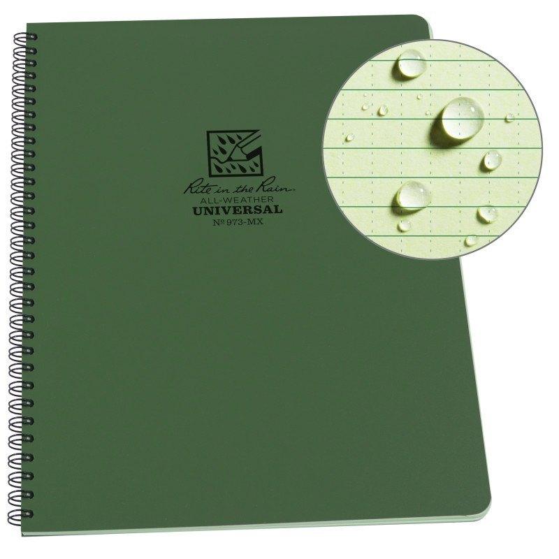 Rite in the Rain 973-MX Side Spiral Notebook Universal Green Gear Australia by G8