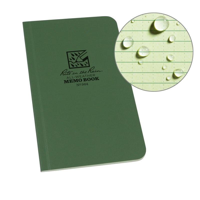 Rite in the Rain No.964 Tactical Field Flex Memo Book Green Gear Australia by G8