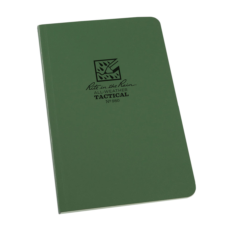 Rite in the Rain Bound 4.625 x 7.25 Tactical Field Book - Universal - Green