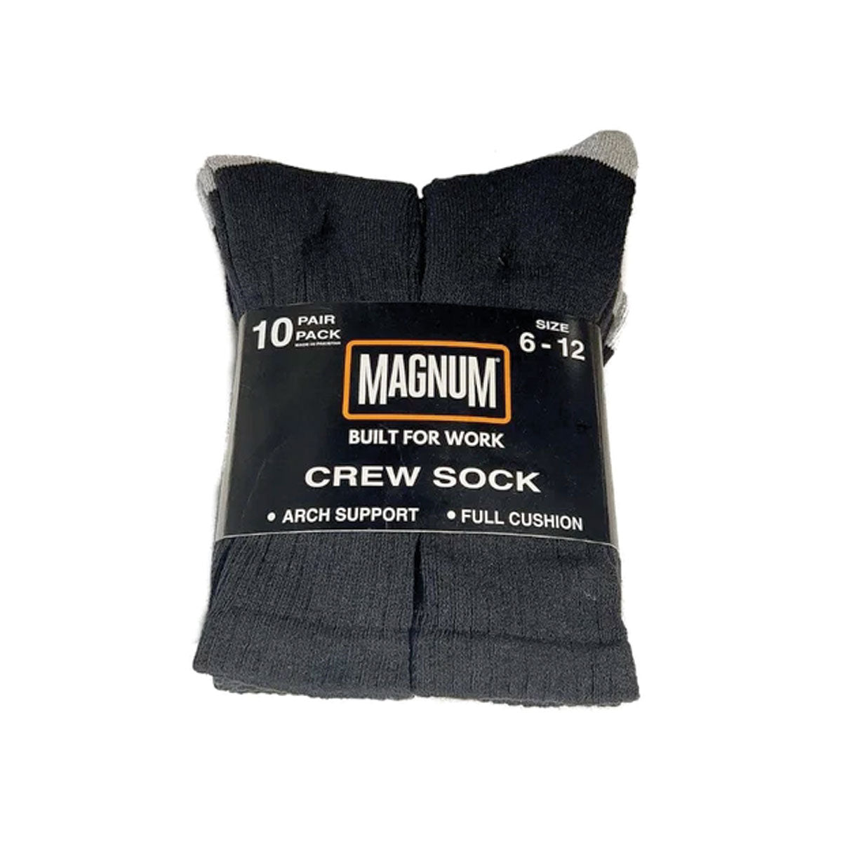 Magnum 10 Pack Crew Sock One Size Black Tactical Gear Australia Supplier Distributor Dealer